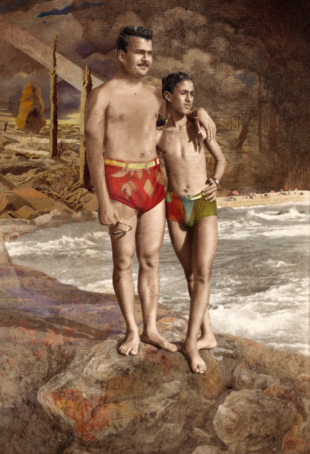 Nermine Hammam, Comic Mutations 03, 2022. Photography, drawing, digital collage