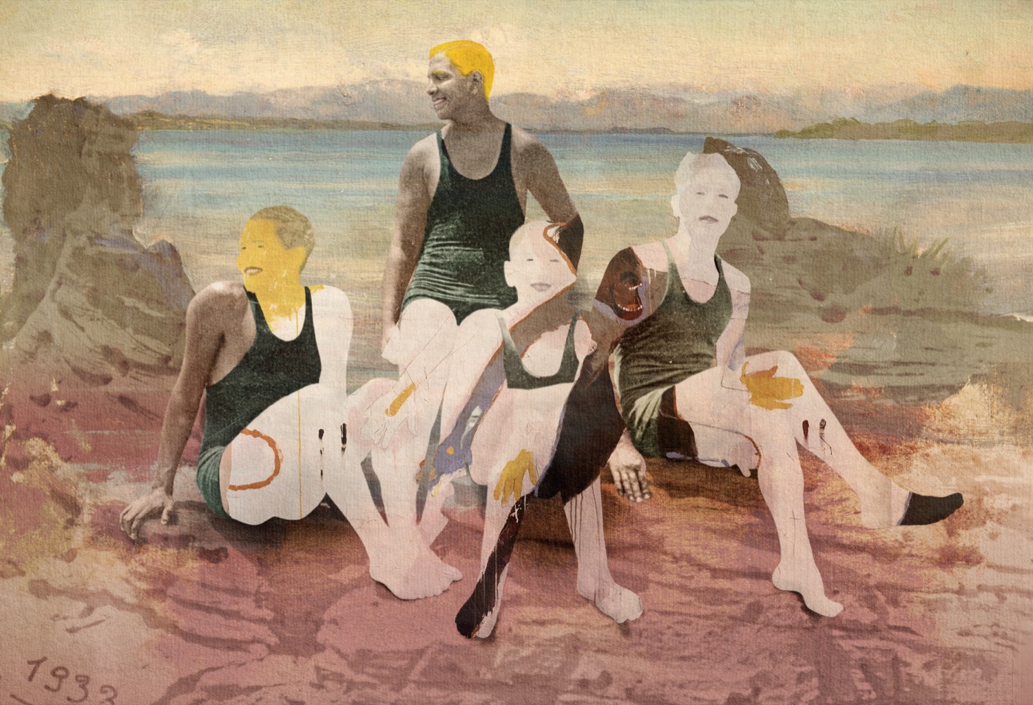 Nermine Hammam, major tom, 2022. Photography, drawing, digital collage