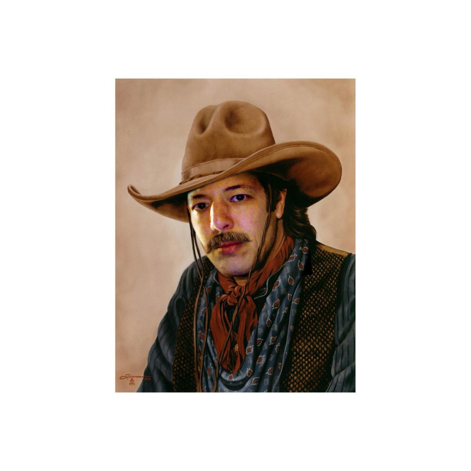 Nermine Hammam, Cowboy 04, 2011. Digital collage, mixed media