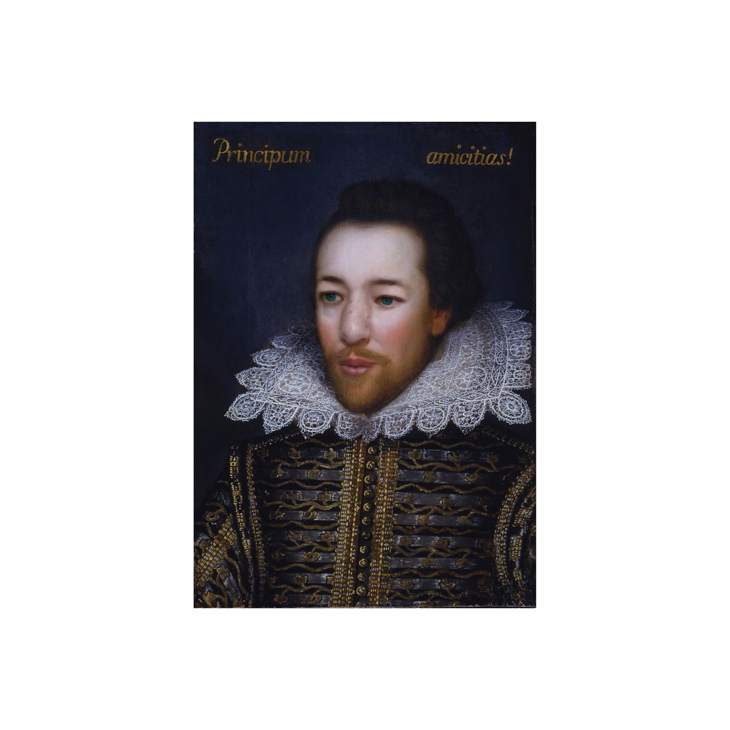 Nermine Hammam, The Cobbe Portrait of William Shakespeare, 2011. Digital collage, mixed media