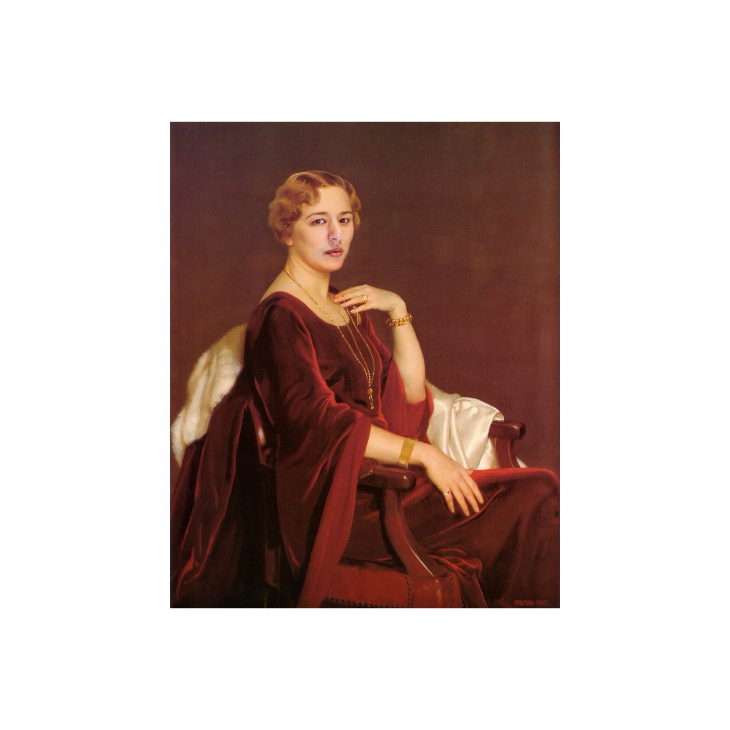 Nermine Hammam, William Paxton Portrait of Mrs Charles Frederic Toppan, 2011. Digital collage, mixed media