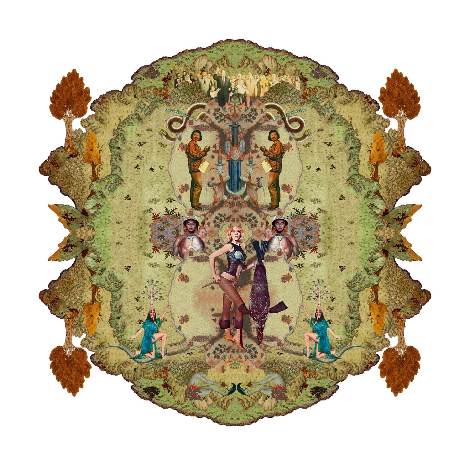 Nermine Hammam, el gada3 01, 2012. Digital collage, mixed media