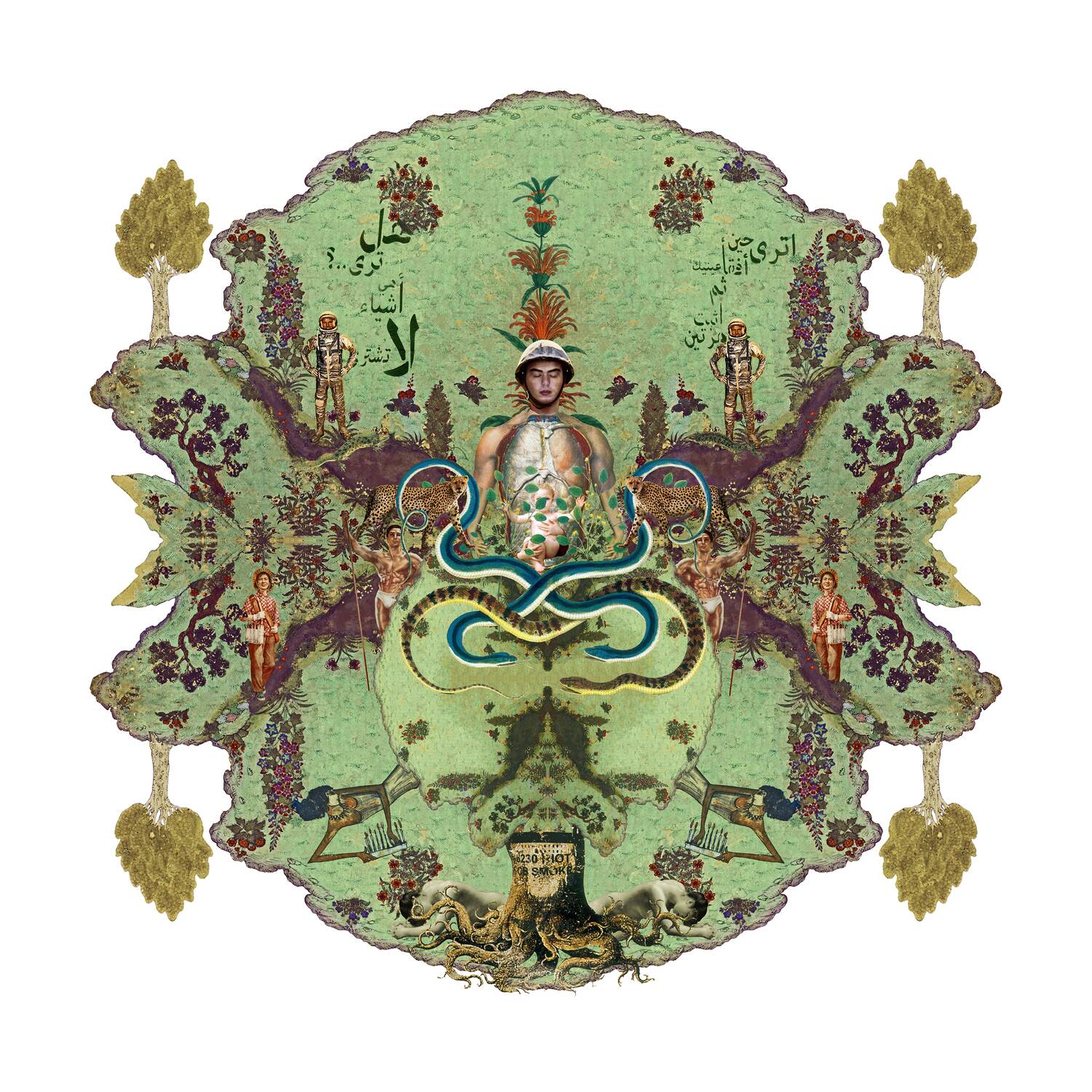Nermine Hammam, el la2 01, 2012. Digital collage, mixed media