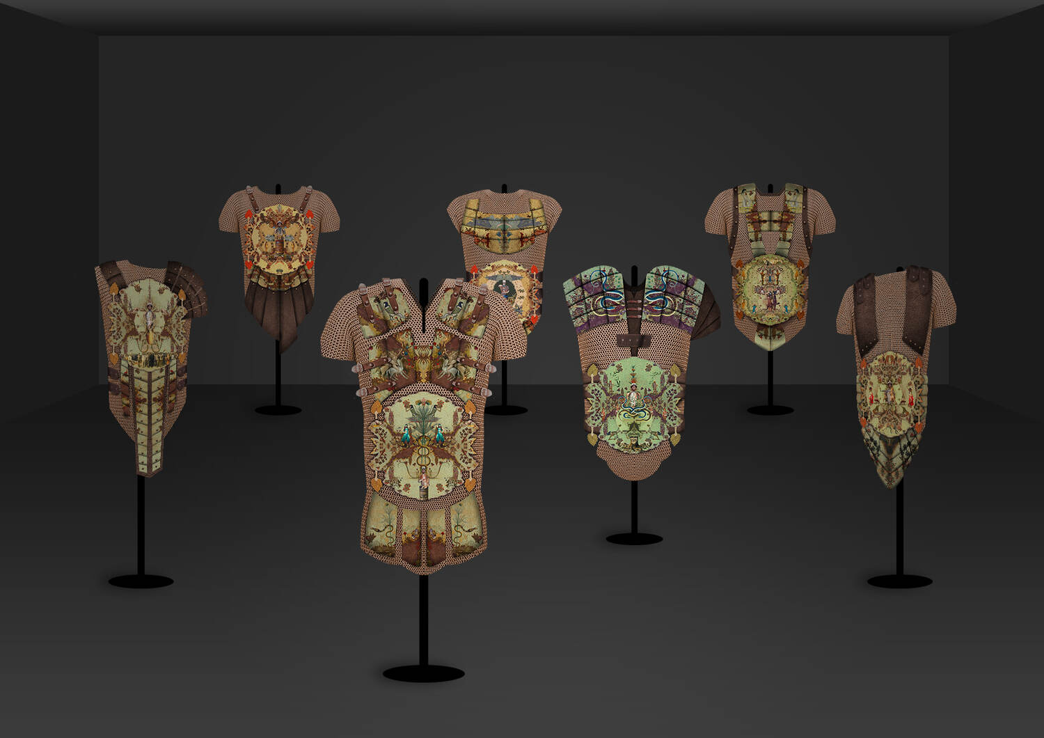 Nermine Hammam, display, 2012. Digital collage, mixed media