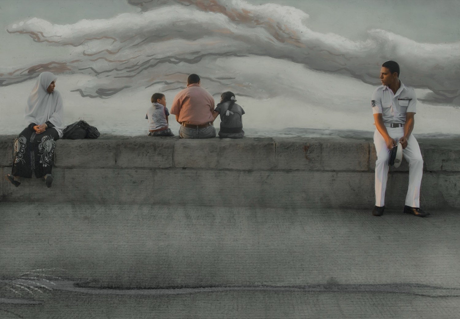 Nermine Hammam, Cornish Weather of the Heart, 2009-Ongoing. Photography, digital collage