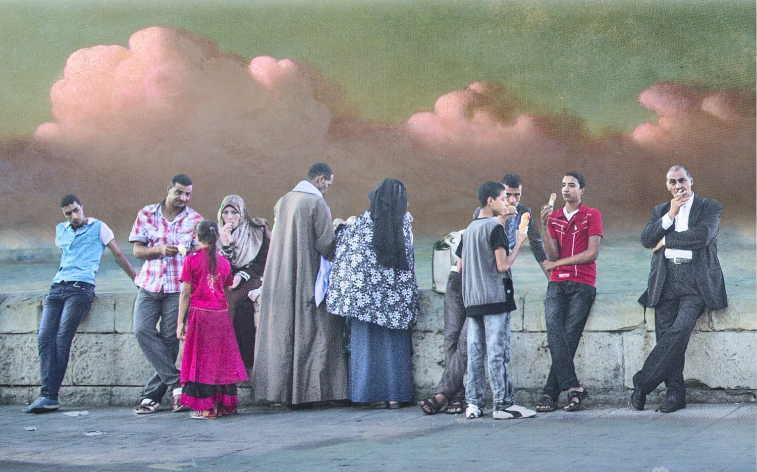 Nermine Hammam, cornish crisis of the serpent, 2009-Ongoing. Photography, digital collage