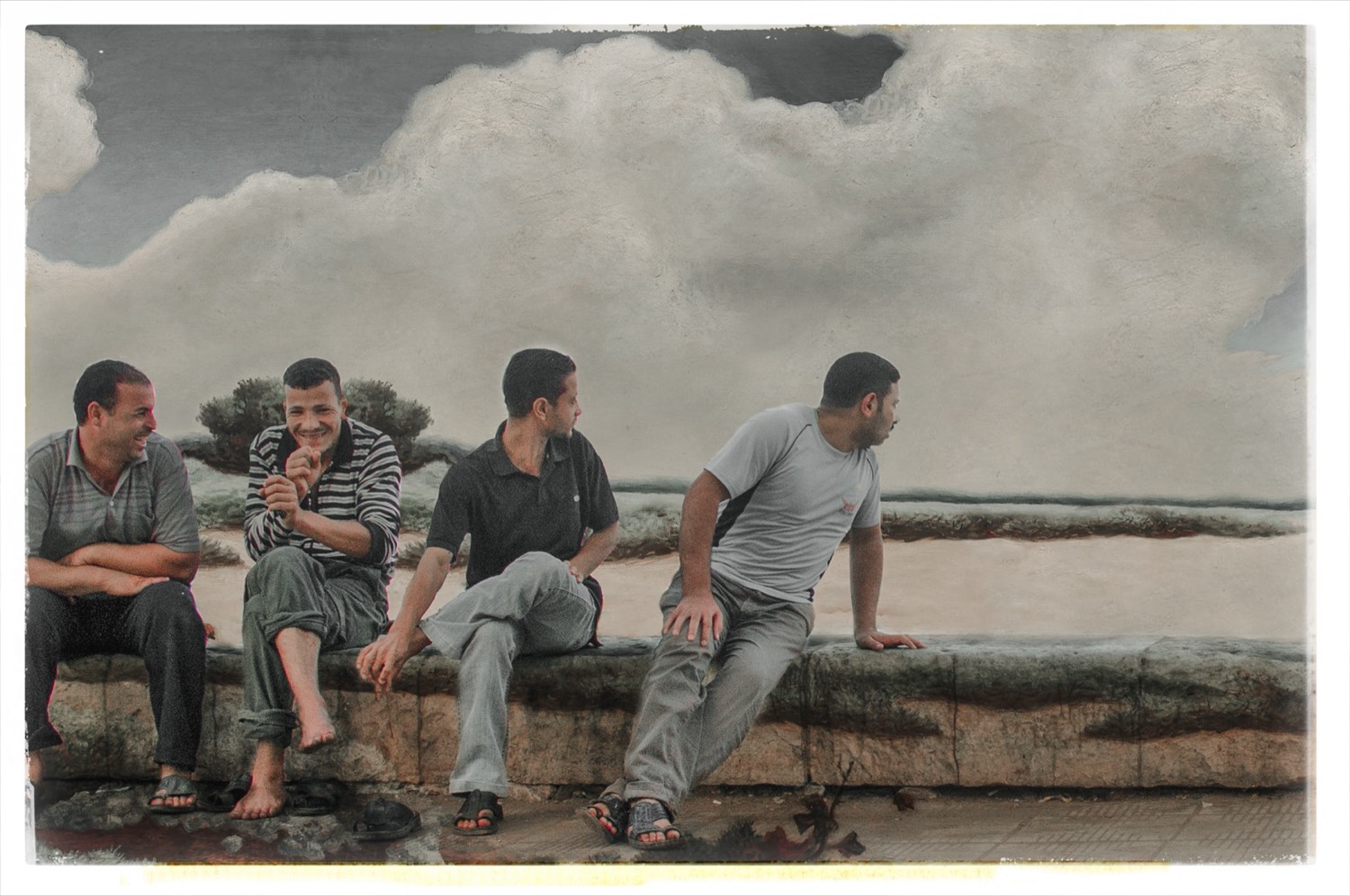 Nermine Hammam, sand gatherings, 2009-Ongoing. Photography, digital collage