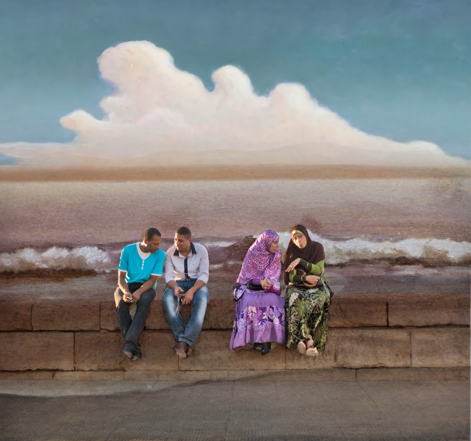Nermine Hammam, the Beauty of Melancholy, 2009-Ongoing. Photography, digital collage