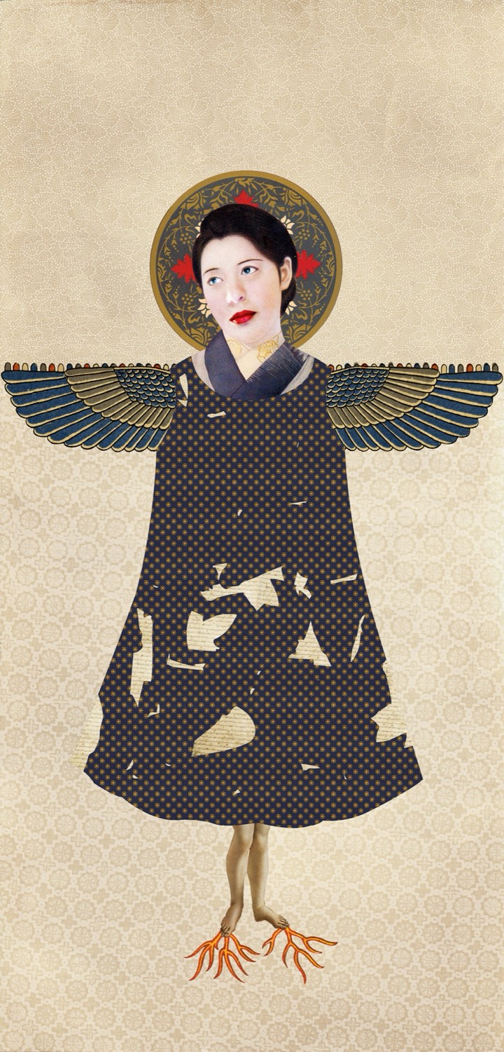 Nermine Hammam, Asterism Scar, 2011. Digital collage, mixed media