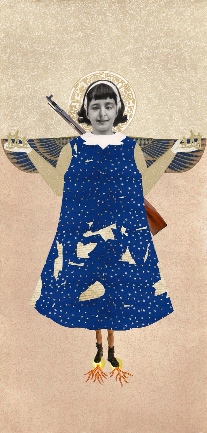 Nermine Hammam, Aurora Veins, 2011. Digital collage, mixed media