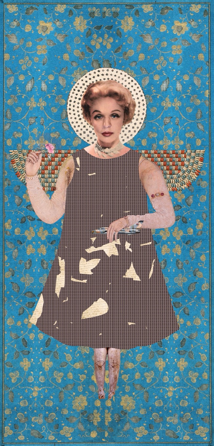 Nermine Hammam, Galactic Pulse, 2011. Digital collage, mixed media