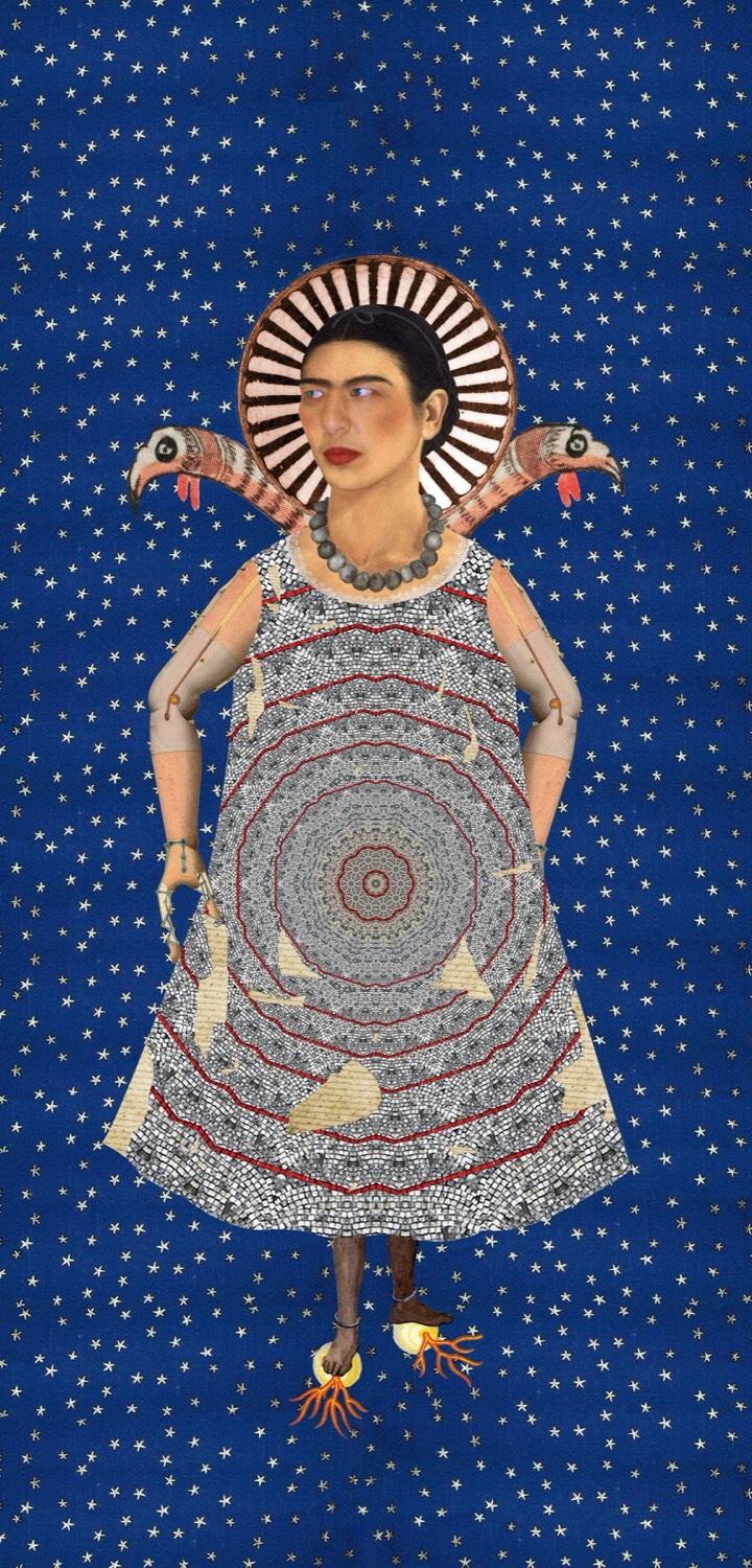 Nermine Hammam, Spacetime Bruise, 2011. Digital collage, mixed media