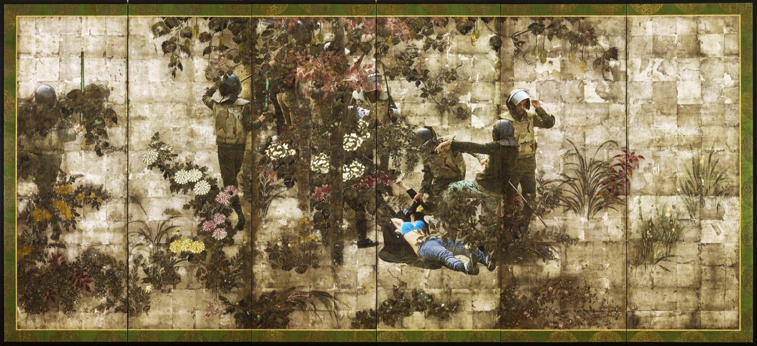 Nermine Hammam, Codes of My Kin, 2012. Photography, digital collage