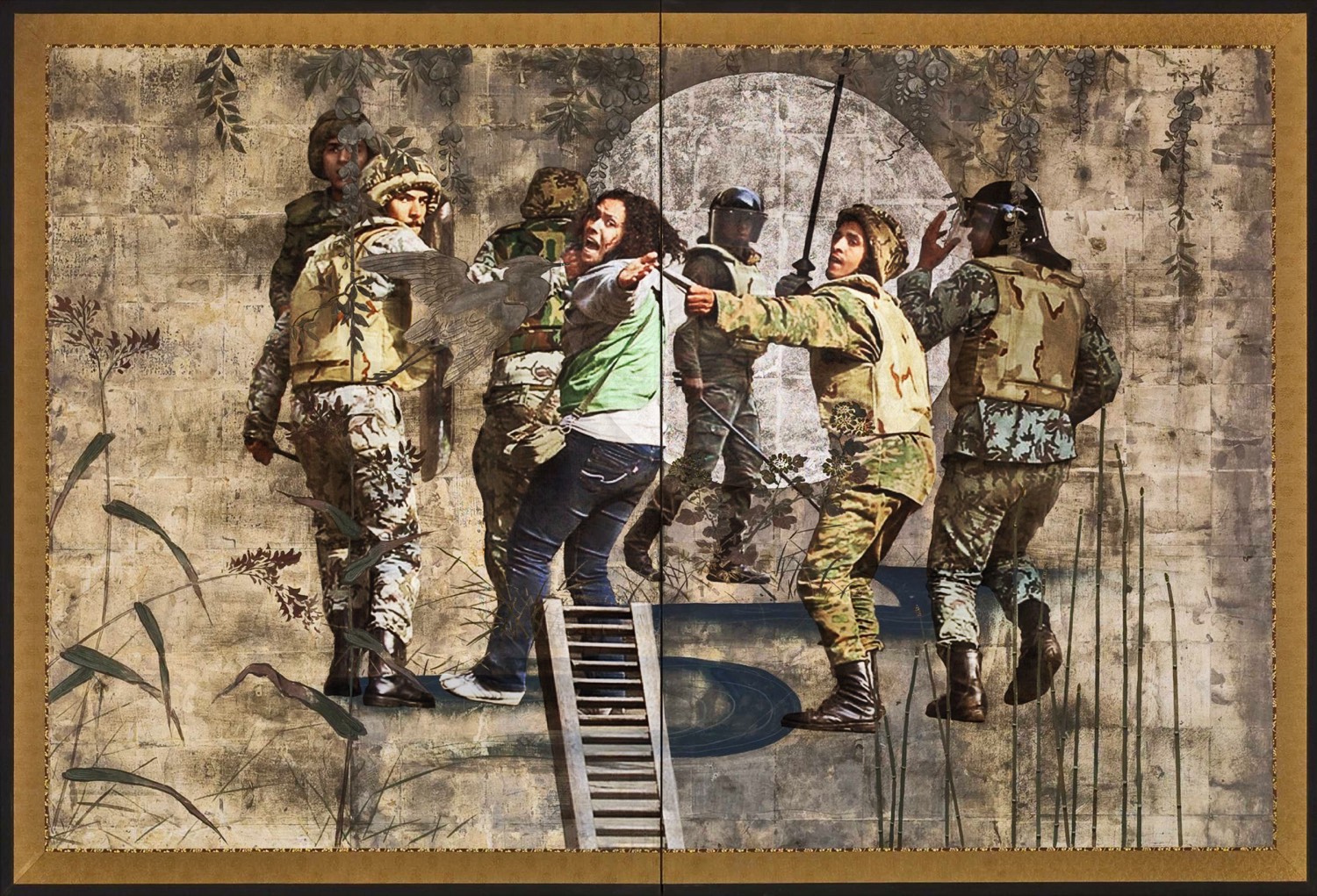 Nermine Hammam, Escalate, 2012. Photography, digital collage