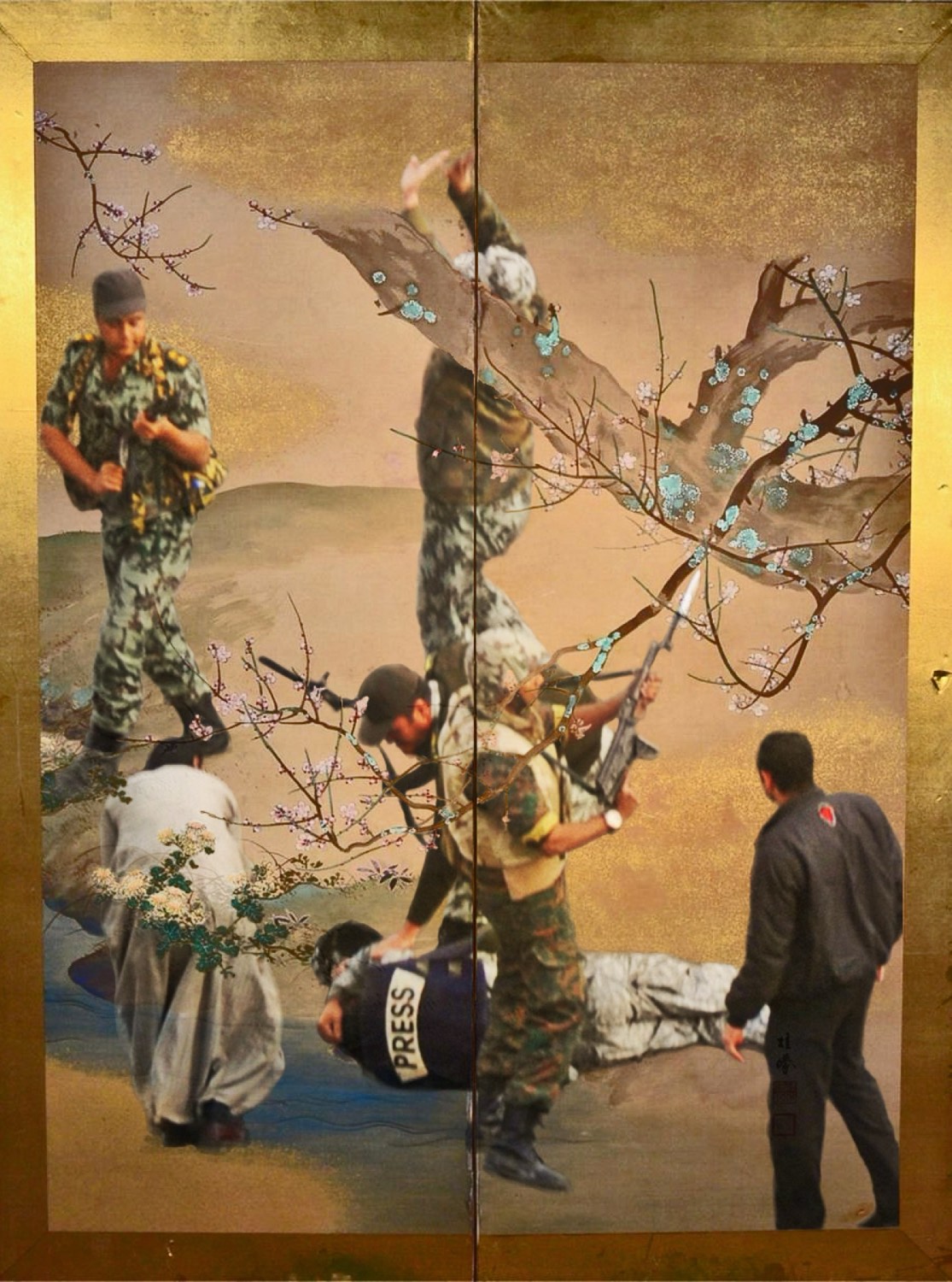 Nermine Hammam, Press, 2012. Photography, digital collage