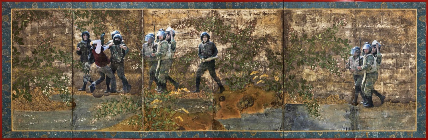 Nermine Hammam, Super Gardens of Tahrir, 2012. Photography, digital collage