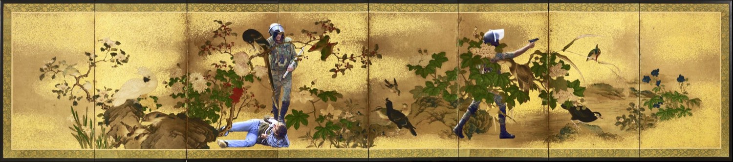 Nermine Hammam, War in Peace, 2012. Photography, digital collage