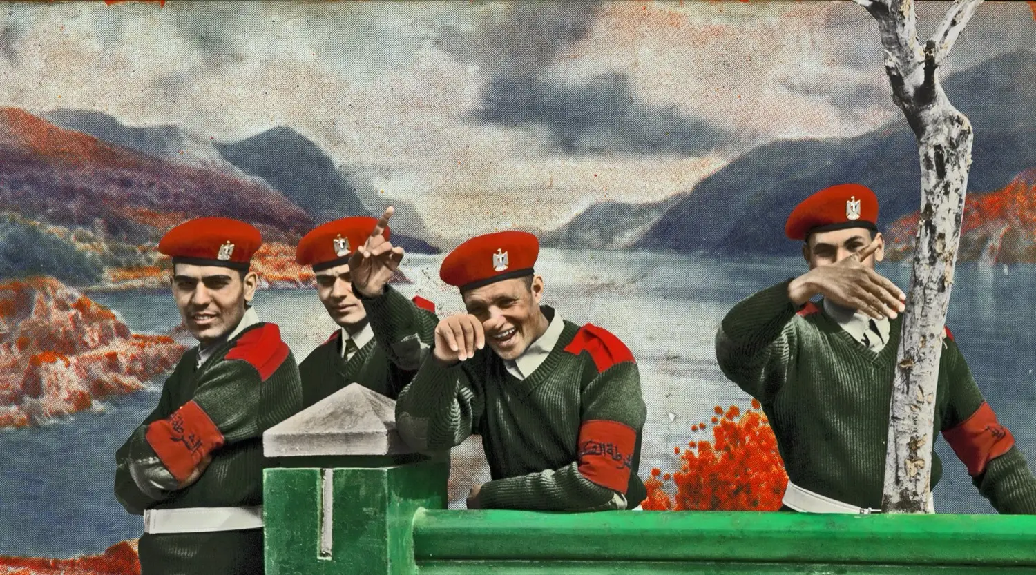 Nermine Hammam, Stop, Come, Go, Continue, 2011. Photography, digital collage
