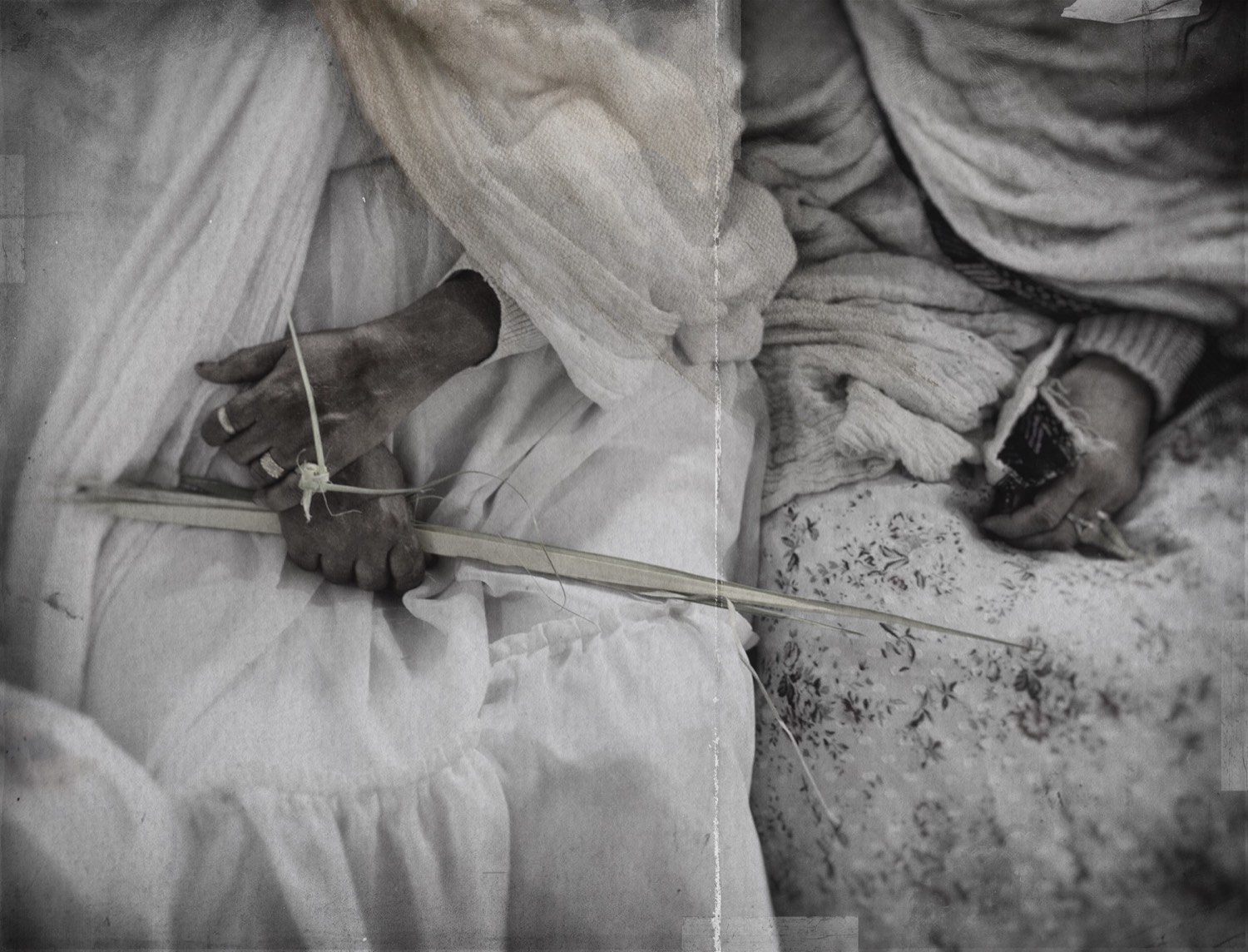 Nermine Hammam, The Calling of the Constellations, 2025. Photography, digital collage, mixed media