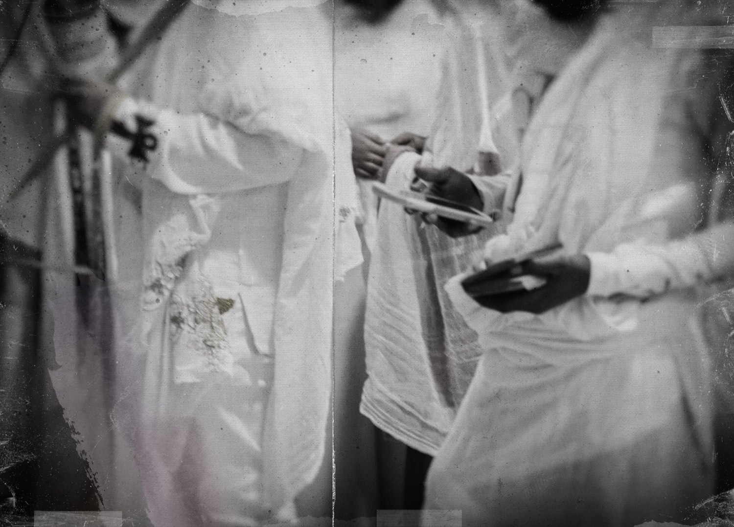 Nermine Hammam, Where Names Melt, 2025. Photography, digital collage, mixed media