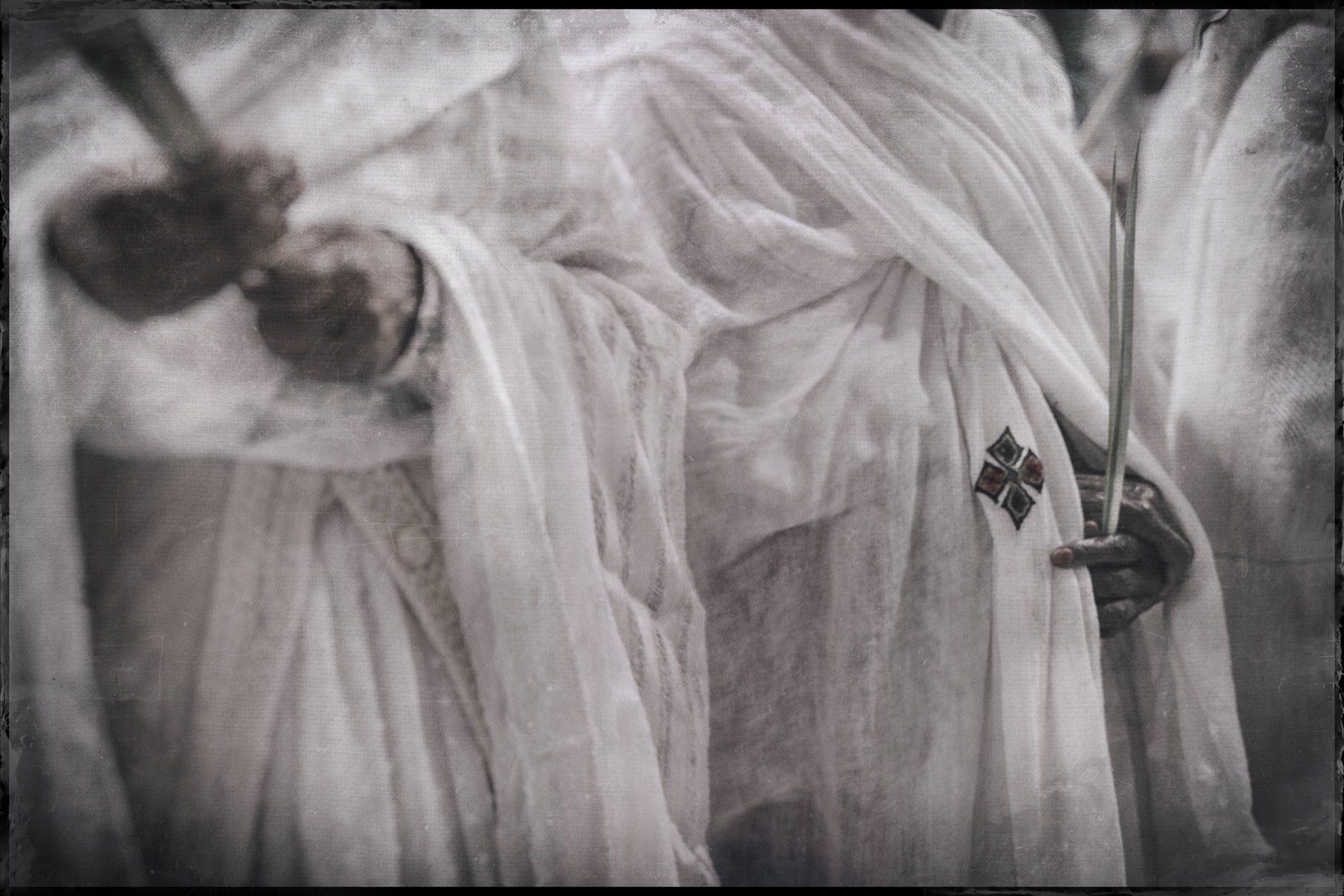 Nermine Hammam, The Sky Folded Like a Letter, 2025. Photography, digital collage, mixed media