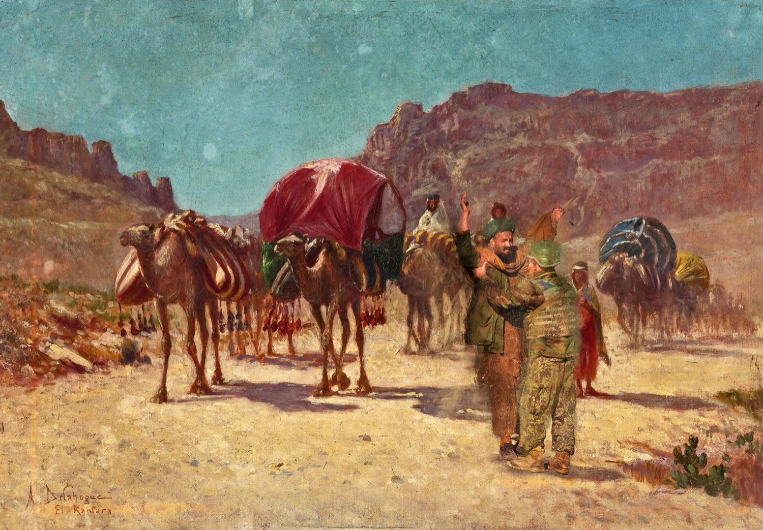 Nermine Hammam, An Algerian Caravan in el Kantara, 2014. Constructed photographic series